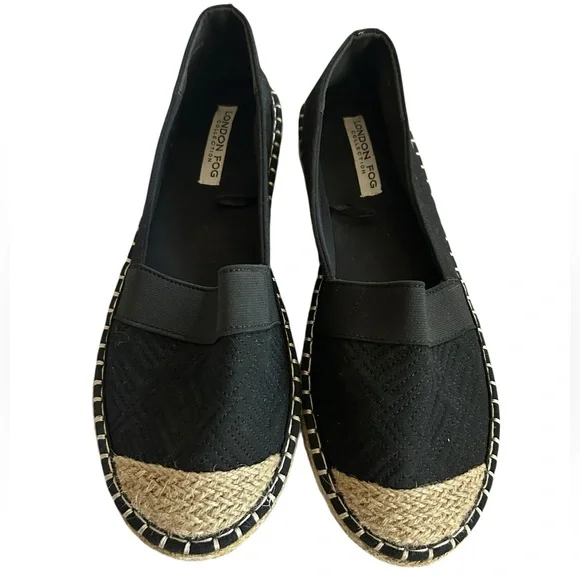 London Fog comfortable slip on Espadrille Slide Loafer - Picture 1 of 5